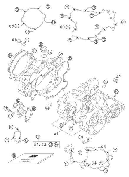 těsnění víka spojky KTM SX 85 2003 - 2012