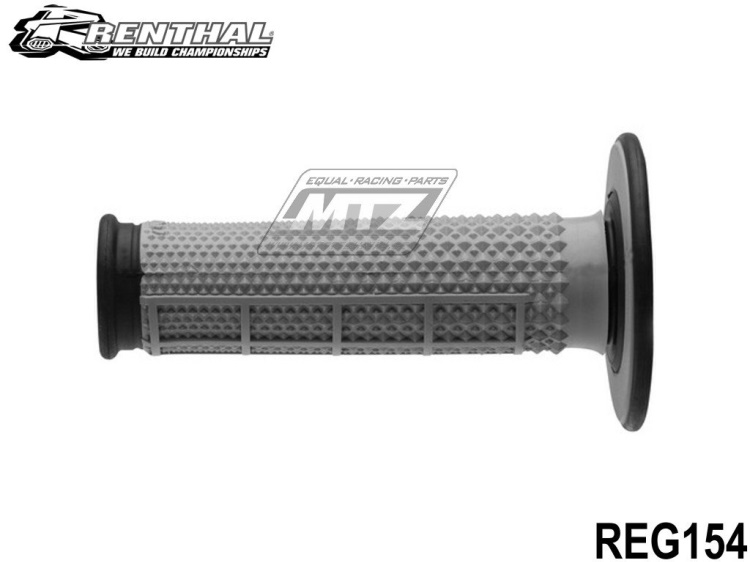 Rukojeti Renthal G154 Dual Tapered Diamond-Waffle (černo-šedé)