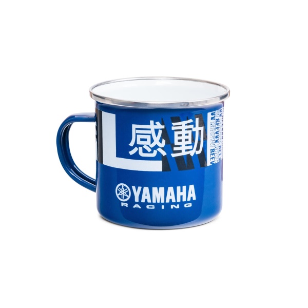 hrnek YAMAHA plechový modrý
