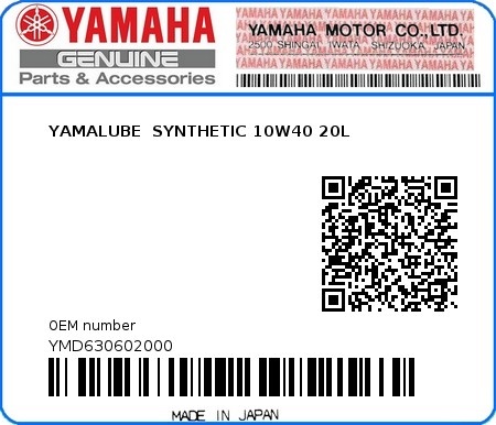 OLEJ YAMALUBE®  pro vodní motory - SYNTHETIC 10W40 stáčený  1L