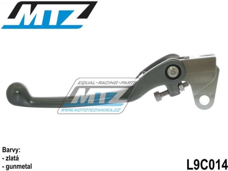 Páčka spojky FLEX - Kawasaki KXF250 / 07-18 + KXF450 / 06-18 - zlatá