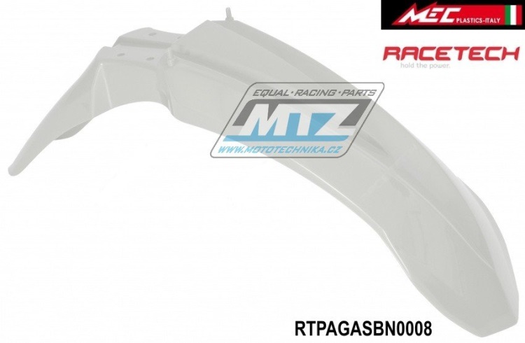 Blatník přední Gas-Gas EC125+EC200+EC250+EC300+EC450F + MC+FSR125+200+250+300+450 / 07-10 - bílý