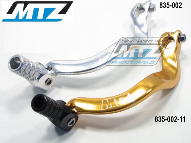 Řadička (řadicí páka) Suzuki RM125 / 83-11 + RM250 / 88-93 - stříbrná