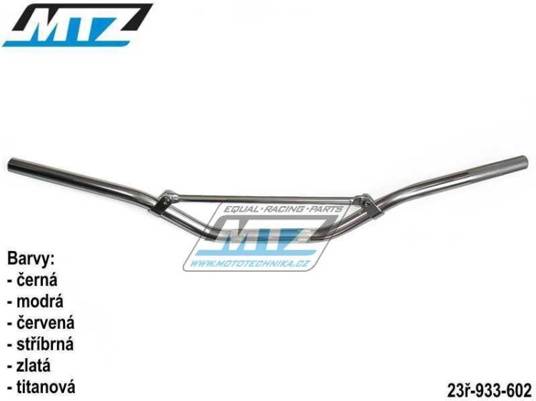 Řidítka s hrazdou (průměr 22mm) MTZ - černé