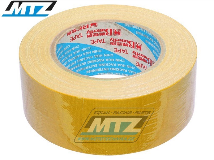 Páska americká (páska textilní Duct Tape) - 48mm x 50m - žlutá