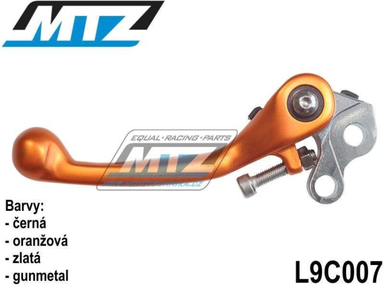 Páčka spojky FLEX KTM 65SX+85SX + SX+SXF+EXC+EXCF + SM+SMR+LC4+LC2 + Husaberg FE+FS + Husqvarna TC+TE - barva černá