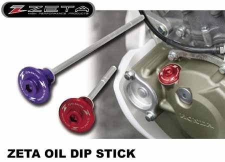 Zátka s měrkou (zátka oleje) - ZETA ZE89-3020 - Honda CRF250R / 04-09 + CRF250X / 04-19 + CRF450X / 05-16 - červená