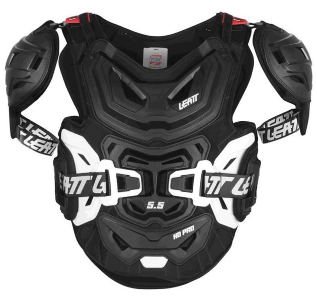 chránič hrudi Leatt 5.5 Pro HD Junior Chest Protector Black White 