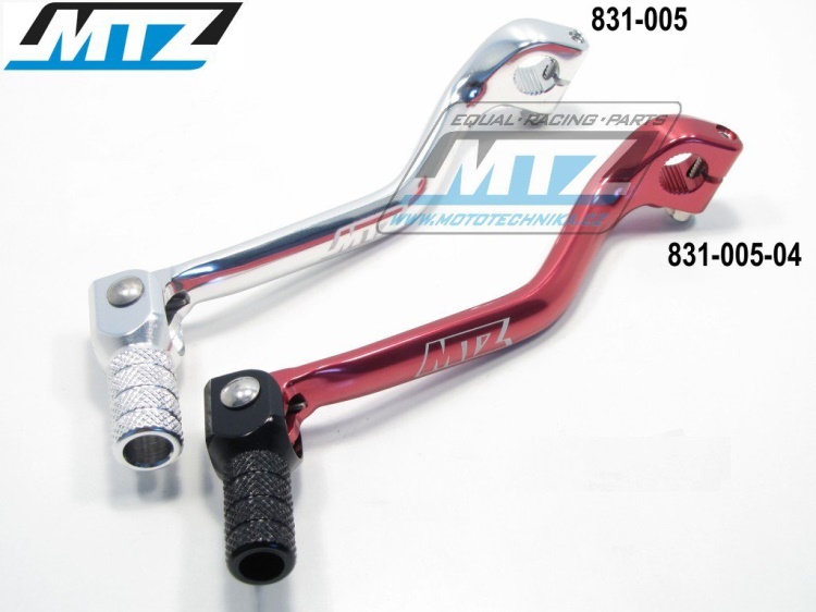 Řadička (řadicí páka) Honda CR250+CR500 / 84-03 + XR650 - stříbrná