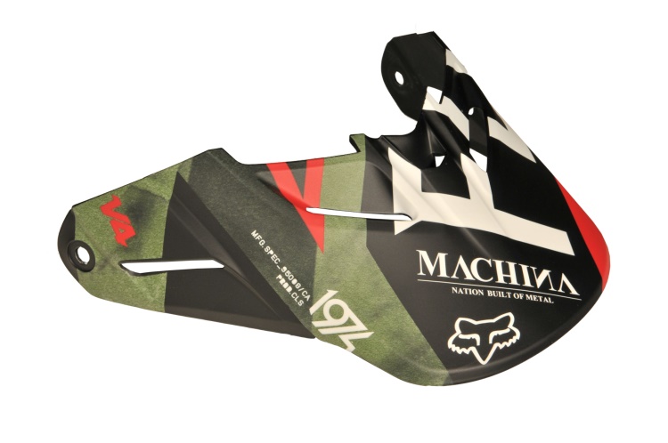 Náhradní kšilt Fox V4 Machina Hlmt Visor Camo OS