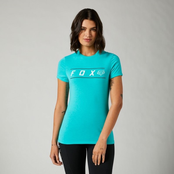 Dámské tričko technické Fox Pinnacle Ss Tech Tee Teal