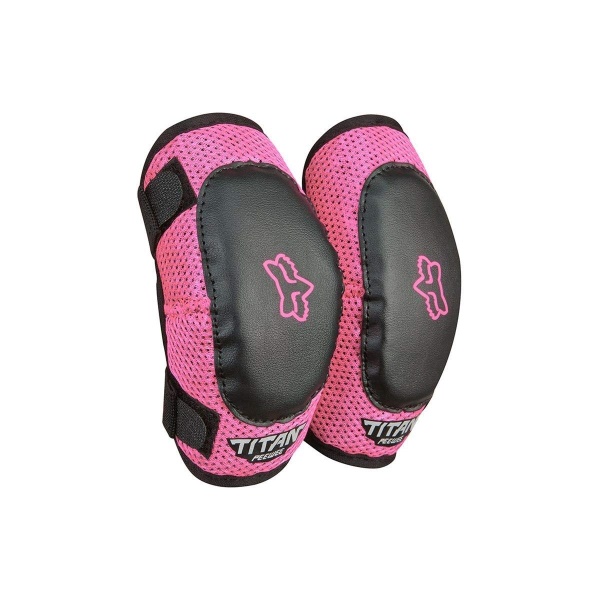 Dětský MX chránič loktů Fox Racing Peewee Titan Elbow Guard růžový