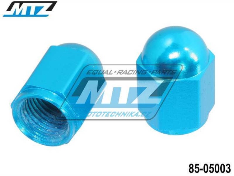 Čepičky ventilku NUT - barva modrá