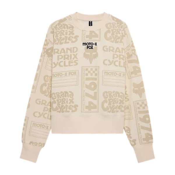 mikina Fox Women's Circa 74 Oversized Sweatshirt White Beige