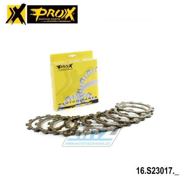 Lamely spojkové třecí (s obložením) Prox 16.S23017 - Yamaha YZF250 / 01-07 + WRF250 / 01-14 + Gas-Gas ECF250 / 10-13 + ECF300