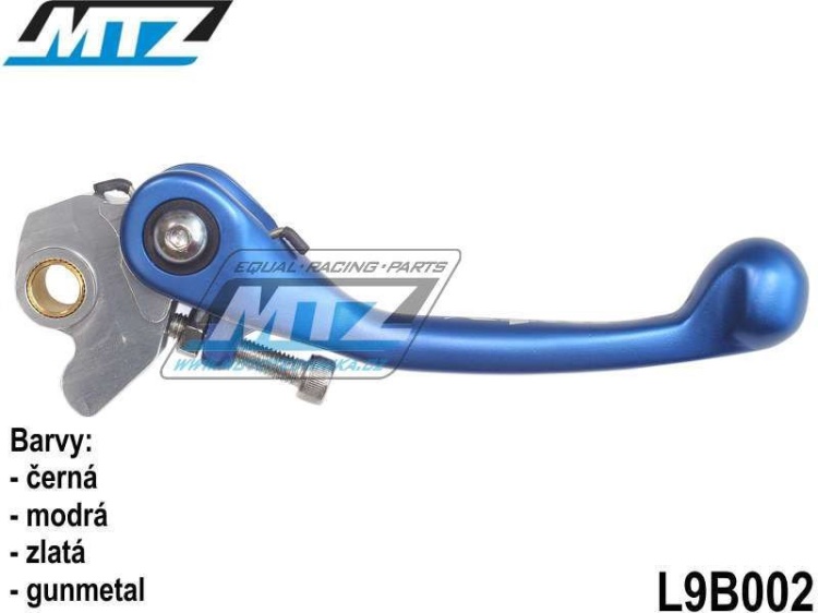 Páčka brzdy FLEX (výklopná) - Kawasaki + Suzuki + Yamaha - modrá