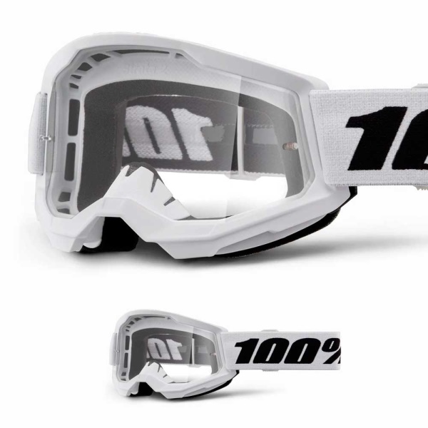 brýle dětské 100% Strata bílé  čiré sklo 