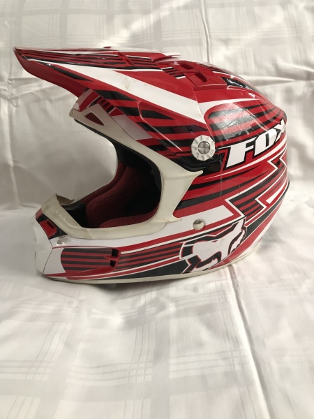 motokrosová helma dětská FOX V1 YXS, červená