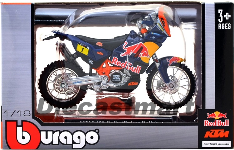 model motocyklu KTM Rally Dakar 1:18