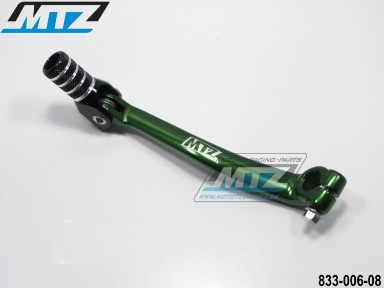 Řadička (řadicí páka) Kawasaki KXF450 / 06-08 + KLX450R / 06-20 - zelená