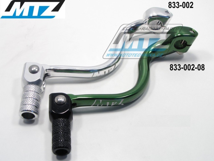 Řadička (řadicí páka) Kawasaki KX250 / 04-08 - stříbrná