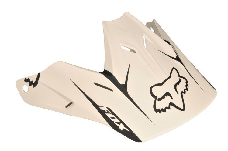 Náhradní kšilt Fox V3 Fathom Hlmt Visor Matte White OS