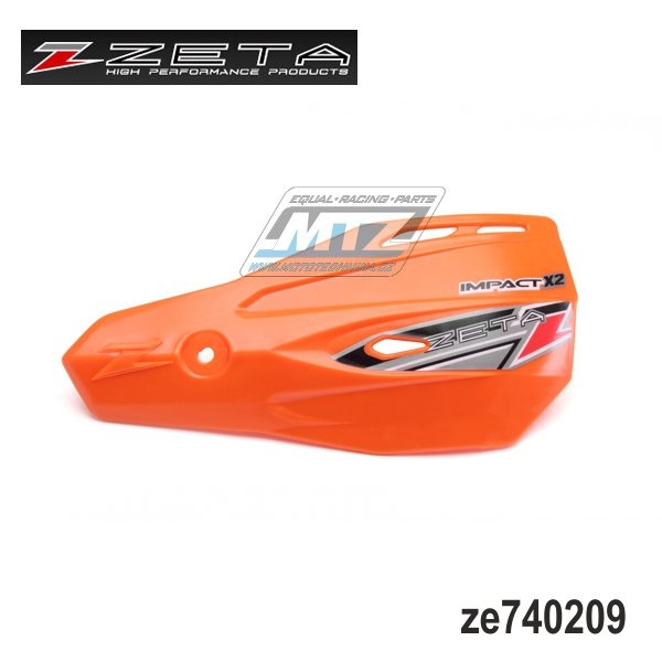 Kryty páček ZETA Impact-X2 včetně montážního kitu - ZETA ZE74-0209 - oranžové