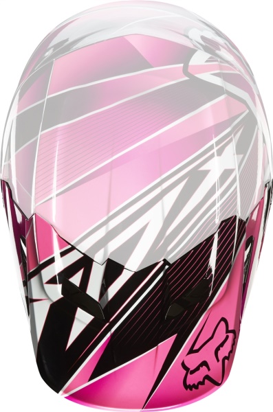 Náhradní kšilt Fox 2014 V1 Radeon Helmet Visor Pink M-L