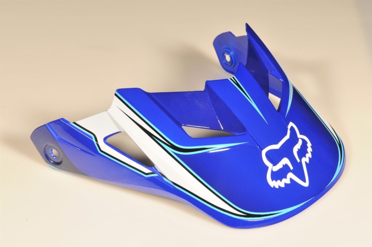Náhradní kšilt Fox V1 Race Helmet Visor Blue XL/2XL