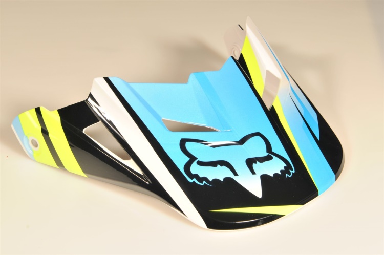 Náhradní kšilt Fox V1 Costa Helmet Visor Blue XL/2XL