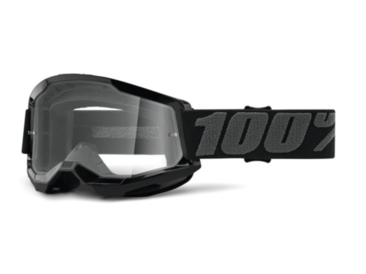 brýle 100% Strata Black čiré
