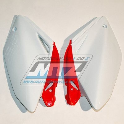 Bočnice Honda CRF250R / 04-05 - barva bílo-červená