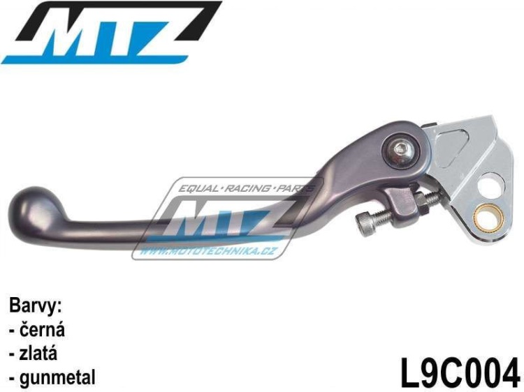 Páčka spojky FLEX - Yamaha YZ80+YZ85+YZ125+YZ250+YZF400+WRF400 + WR250R+WR250X + TTR125+TTR250+XT250X + Suzuki RM85+RM125+RM250 - barva černá