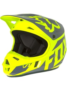 helma FOX V1 Race Helmet žlutá 2017 XXL