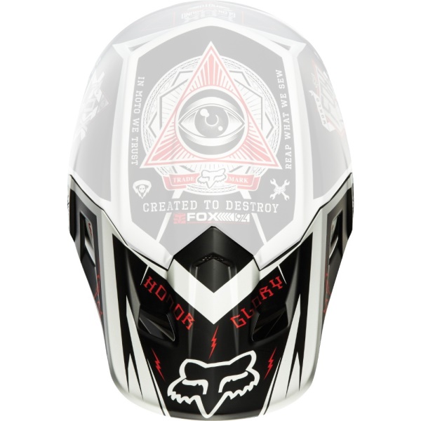 Náhradní kšilt Fox 2014 V2 Overseer Helmet Visor Black OS