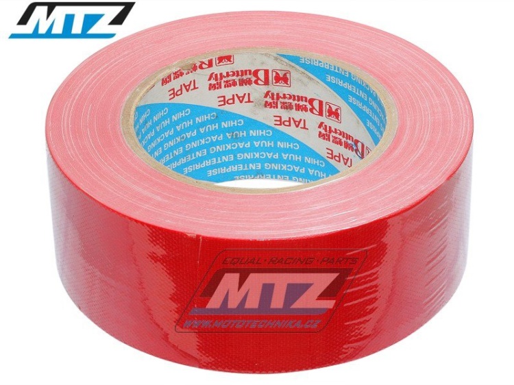 Páska americká (páska textilní Duct Tape) - 48mm x 50m - červená