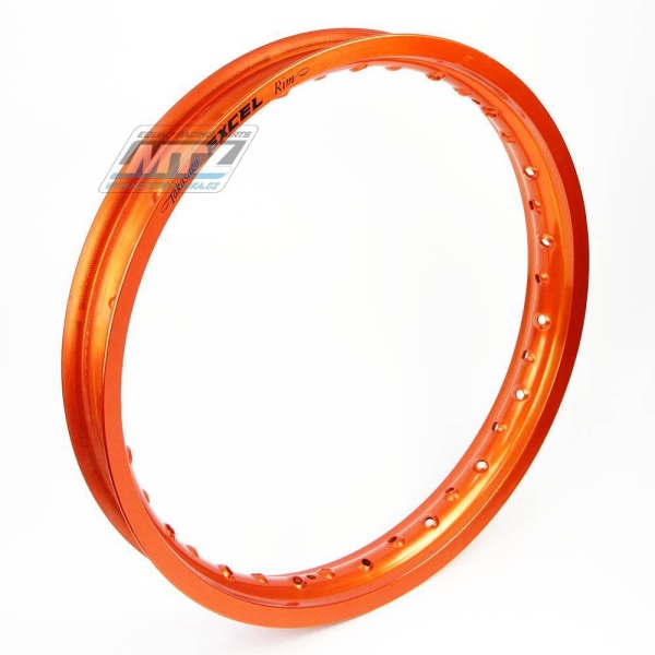 Ráfek motocyklový 2,15x19&quot; 36H (předvrtaný / 36otvorů) Excel Takasago - oranžový - KTM+Husaberg+Husqvarna