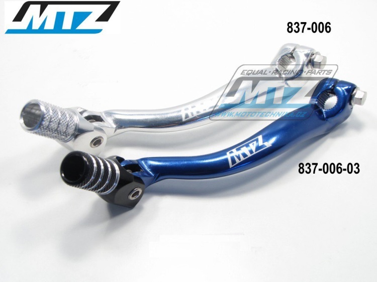 Řadička (řadicí páka) Yamaha YZF250+YZF400+YZF426 / 98-02 + WRF250+400+426 / 98-02 + WRF450 / 03-15 + Gas-Gas EC450F - stříbrná