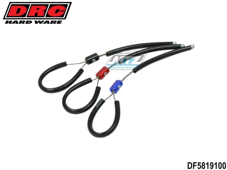 Ochranné lano brzdového pedálu DRC Brake Saver - DRC D58-19-103 - červené