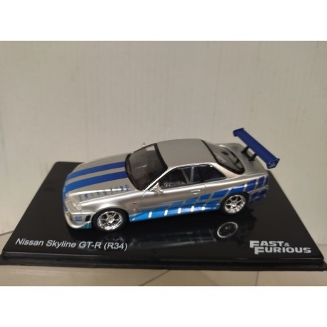 NISSAN SKYLINE GT-R (R34) Rychle a Zběsile Fast Furious DeAgostini 1:43 