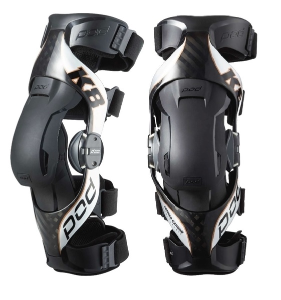 Ortézy na kolena pro motokros POD K8 Knee Brace Carbon M