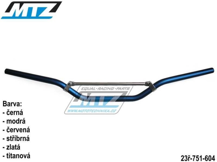 Řidítka s hrazdou (průměr 22mm) MTZ - červené
