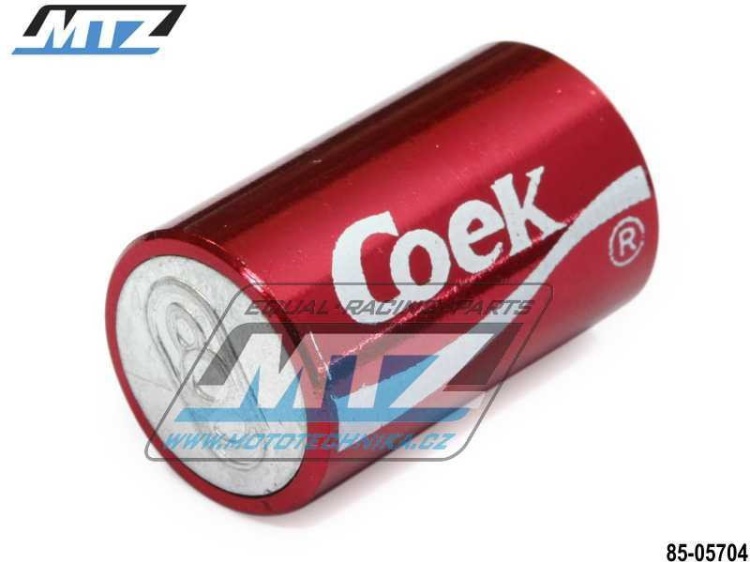 Čepičky ventilku COLA - barva červená