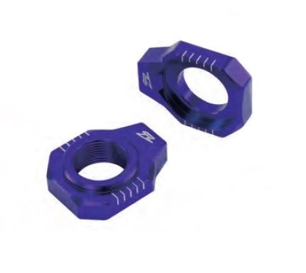 Dorazy osy zadního kola ZETA - KTM 85SX / 03-14 + SX+SXF / 03-12 + EXC+EXCF / 00-20 + 250+350+400+450+500+530EXC / 00-20 + Husaberg FE+FC+FS+TE / 04-13 + Husqvarna FE+FC+TE+TC - modré