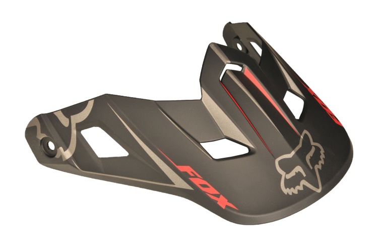 Náhradní kšilt Fox V2 Matte Black Hlmt Visor Matte Black OS