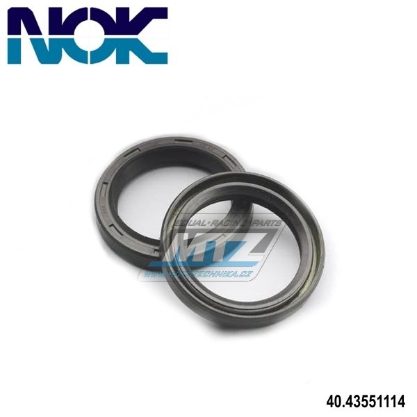 Gufero přední vidlice NOK - rozměry: 43x55x11/14mm - Öhlins
