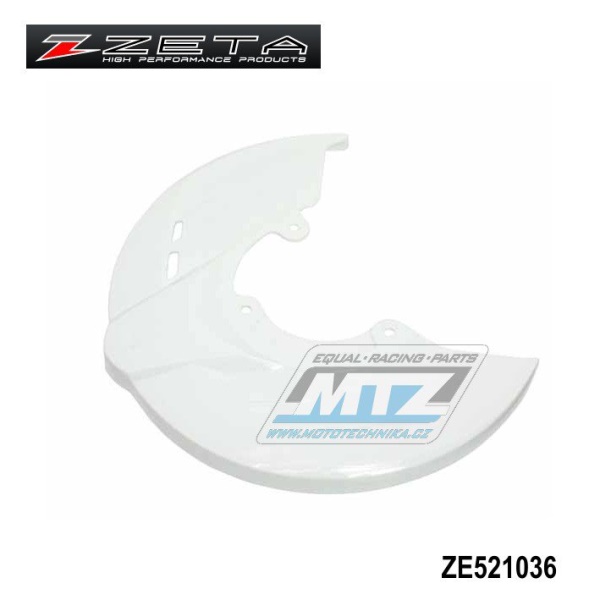 Kryt předního brzdového kotouče ZETA RACE - ZETA ZE52-1036 - bílý