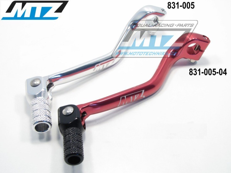 Řadička (řadicí páka) Honda CR250+CR500 / 84-03 + XR650 - červená