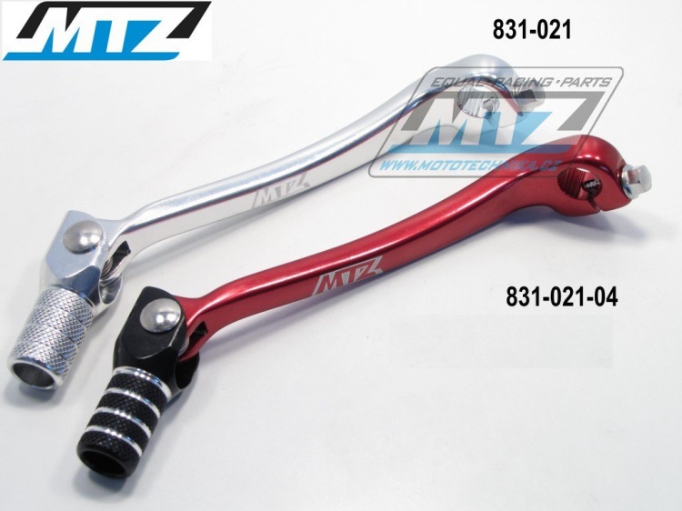 Řadička (řadicí páka) Honda CRF450R / 09-16 + CRF450X / 04-16 - stříbrná
