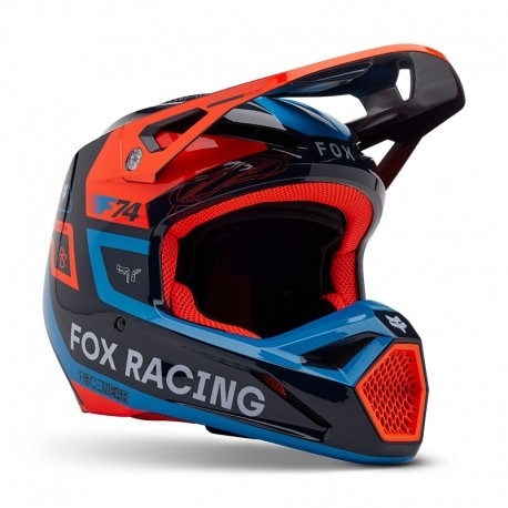 helma FOX V1 RACE SPEC NAVY BLUE dětská